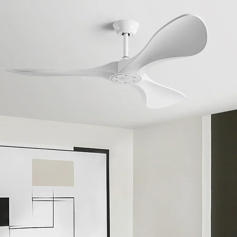 Modern 42/52 Inch 3 Blade DC 85V - 260V DC Motor Decorative Ceiling Fan With Ventilator Light Remote Control Home Fan