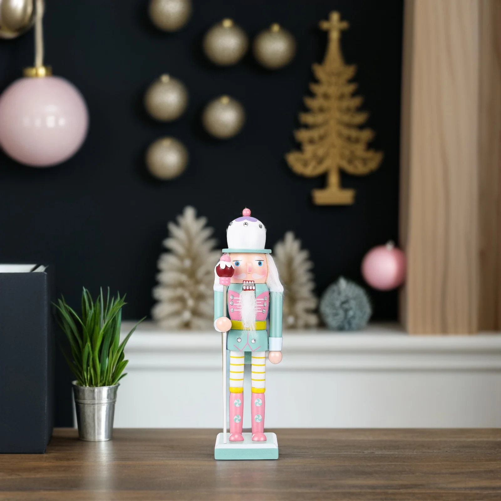 Wooden Nutcracker Soldier Christmas Decoration Classic Nutcracker Ornament Xmas Party Decor Gift Choice Office Table Decor