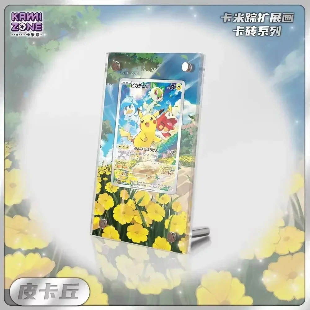 

Original Pokemon Display Stand Mew VMAX Cynthia Miriam Charizard Acrylic Card Brick Photo Frame PTCG Gift Toy Not Include Cards