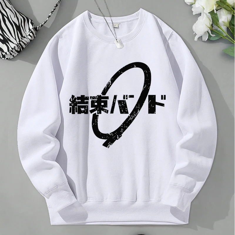 Simple Pattern Printed Sportswear Male Warm Autumn Fleece Tracksuit Street Casual Sweatshirt Casual Comfortable Loose Clothes