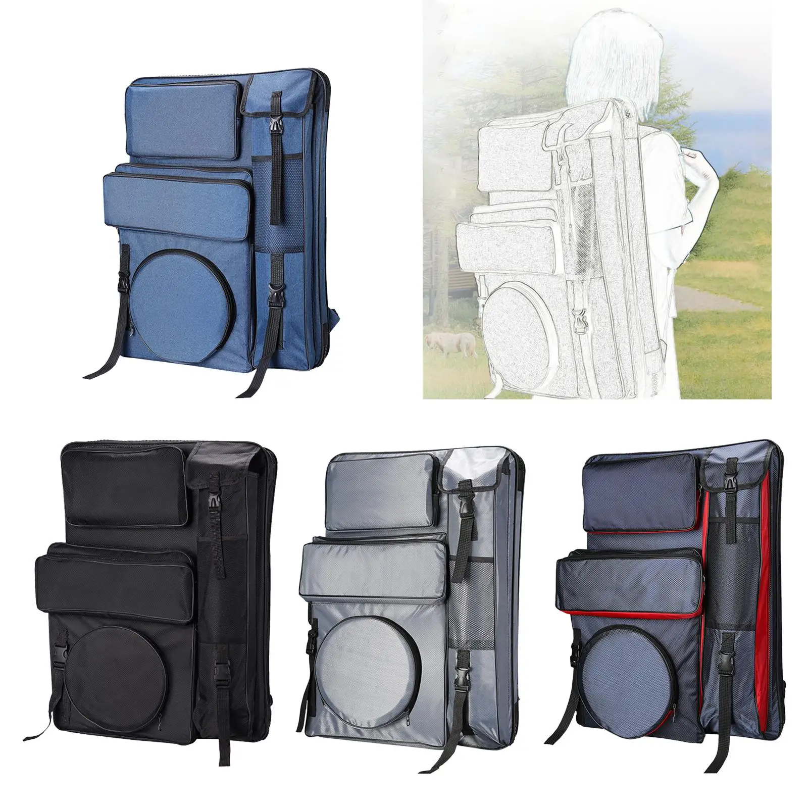 아트 포트폴리오 케이스 드로잉 보드 가방, 방수 아트 가방, 소모품용