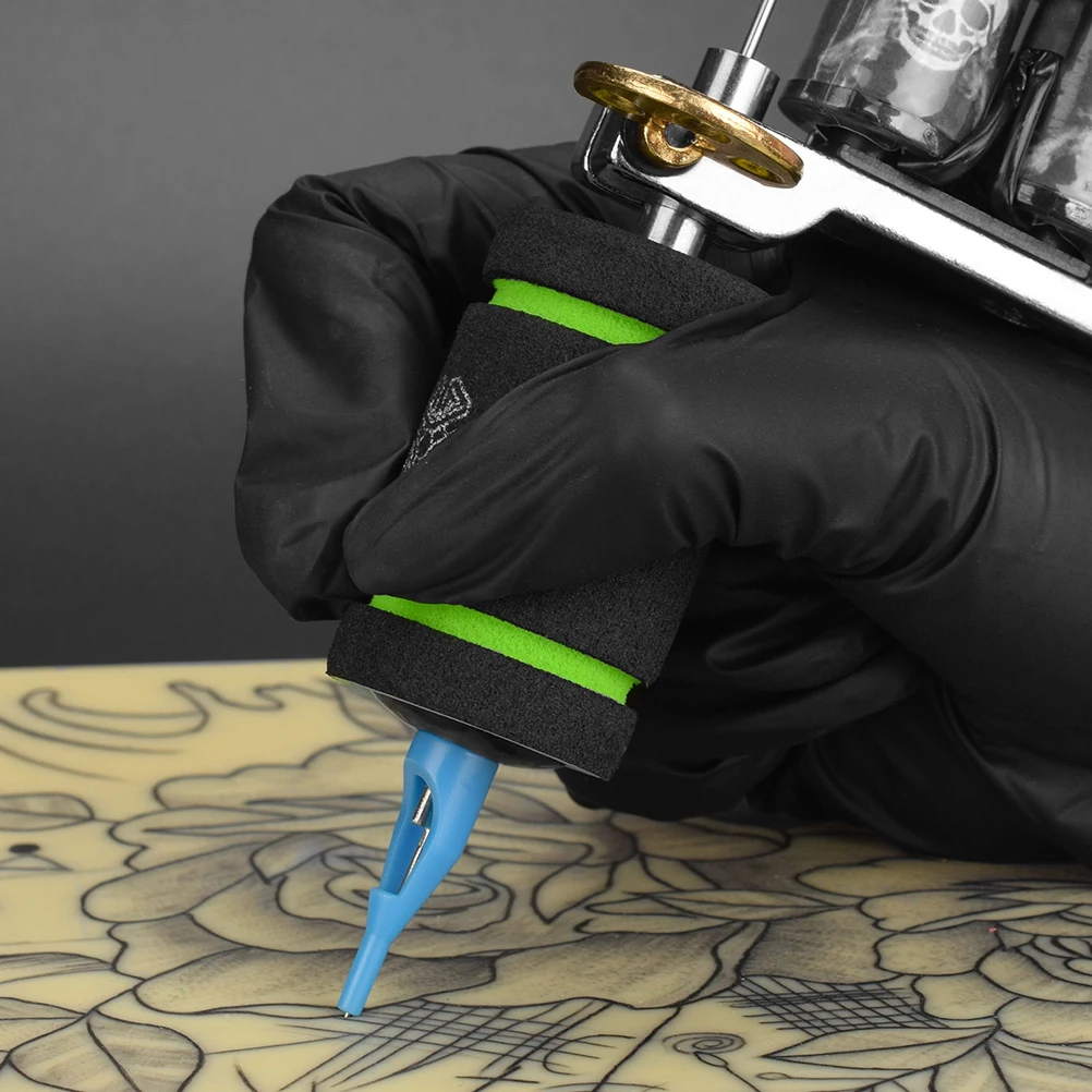 

10Pcs Tattoos Grip Cover Elastic Sponge Handle Protector Non Slip Comfortable Protective Sleeve Tattoo Supplies