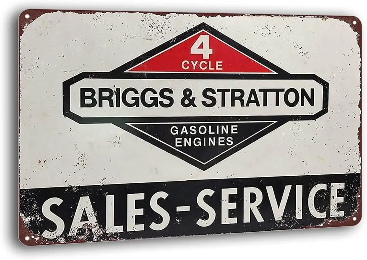 Metallschilder Vintage Waschküche Hof Dekor Kunst Briggs Stratton Service Center Vintage Blechschild 20,3 x 30,5 cm Home Cafe