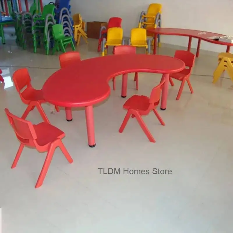 Meja Belajar Plastik Kamar Tidur Anak Meja Anak-Anak Perabot Rumah Meja Tulis Taman Kanak-Kanak Pendidikan Permainan Anak Meja Makan Anak Bc