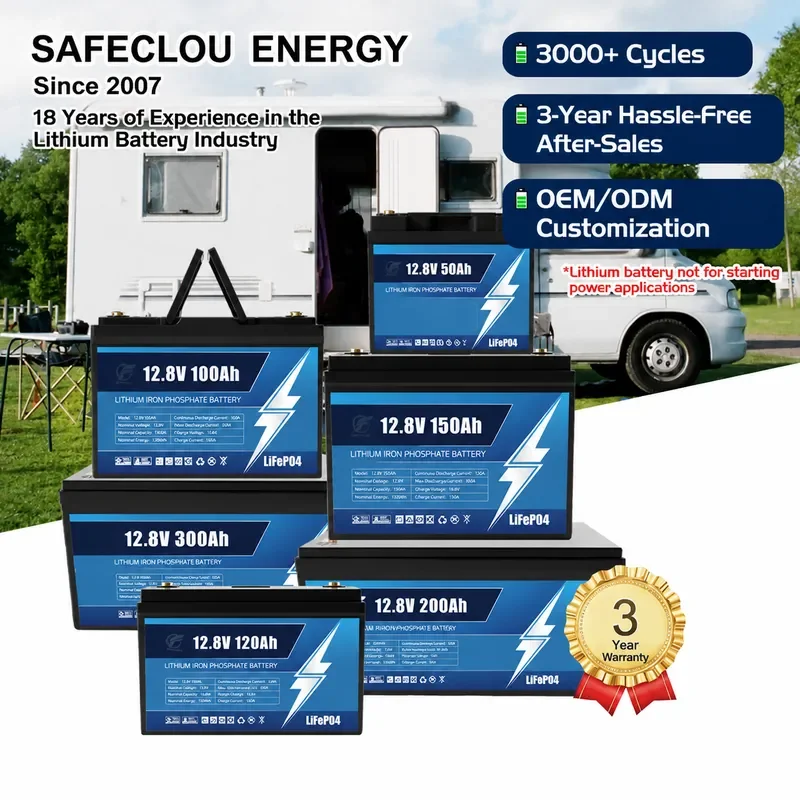 for Lithium Iron Phosphate Battery 12V 24V Lead to Lithium RV Energy Storage Base Station Photovoltaic Solar Long Battery