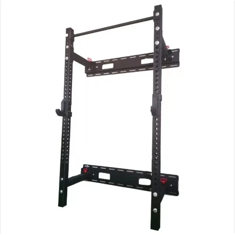 Multi Functional Smith Squat Rack Machine for Home Multi Function Power Cage Squat Rack Smith Power Cage Folding Wall Mount Cafe