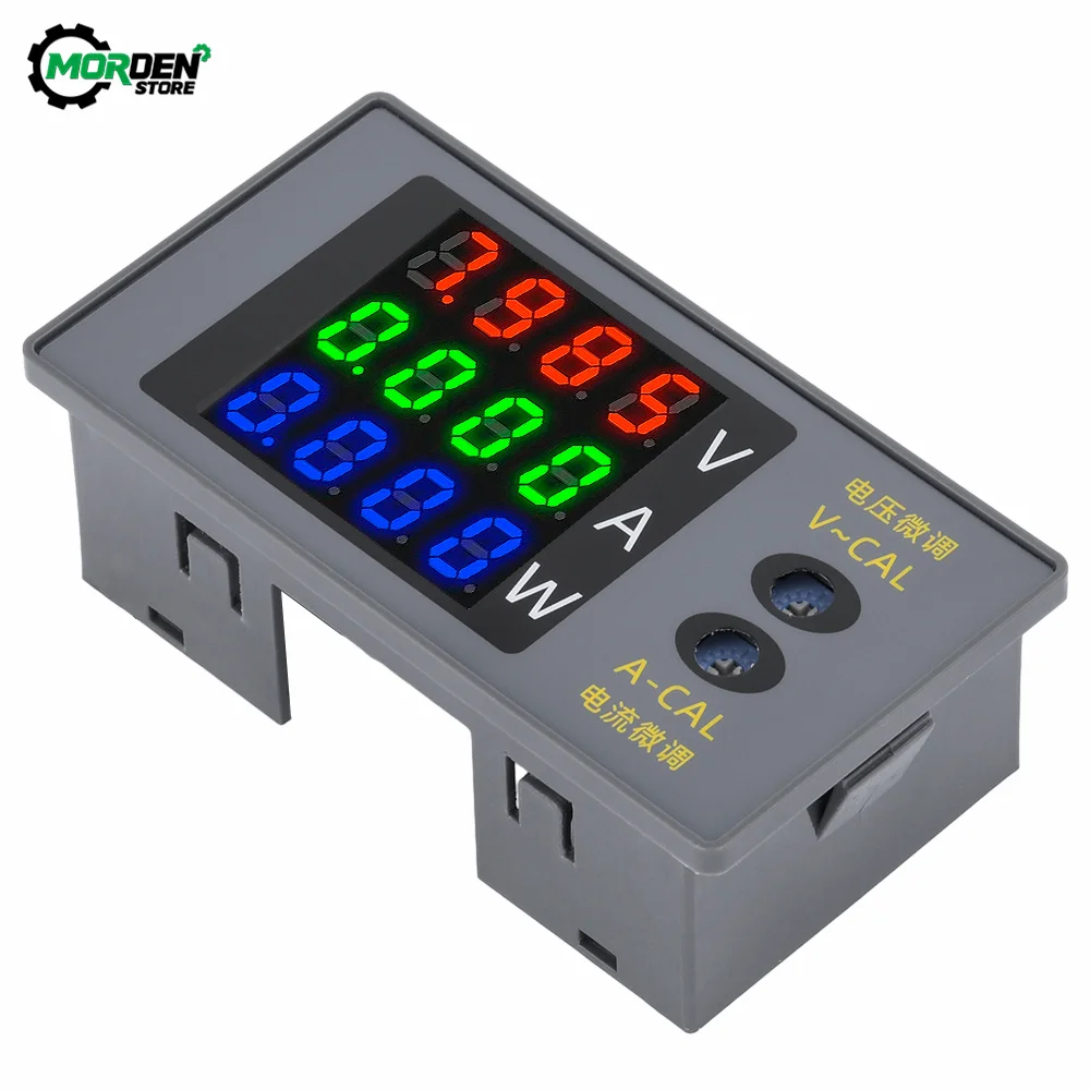 Imagem -04 - Medidor de Tensão e Corrente Digital Voltímetro Amperímetro Wattímetro Energia Detector de Energia dc 0100v 10a 1000w