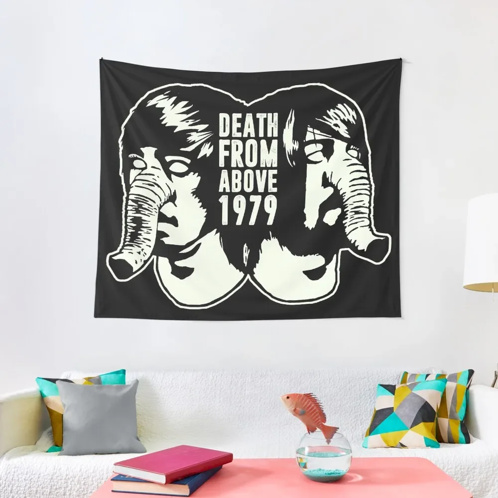 

DEATH FROM ABOVE 1979 (WHITE) Tapestry Aesthetic Room Decoration Outdoor Decoration Wall Art Tapestry