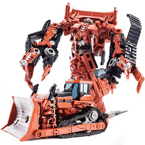 AOYI 8 IN 1 Big Size Devastator Trasformazione Giocattoli Robot KO GT Action Figure Escavatore Gancio Gru Raschietto Modello Regalo Del Capretto DD04