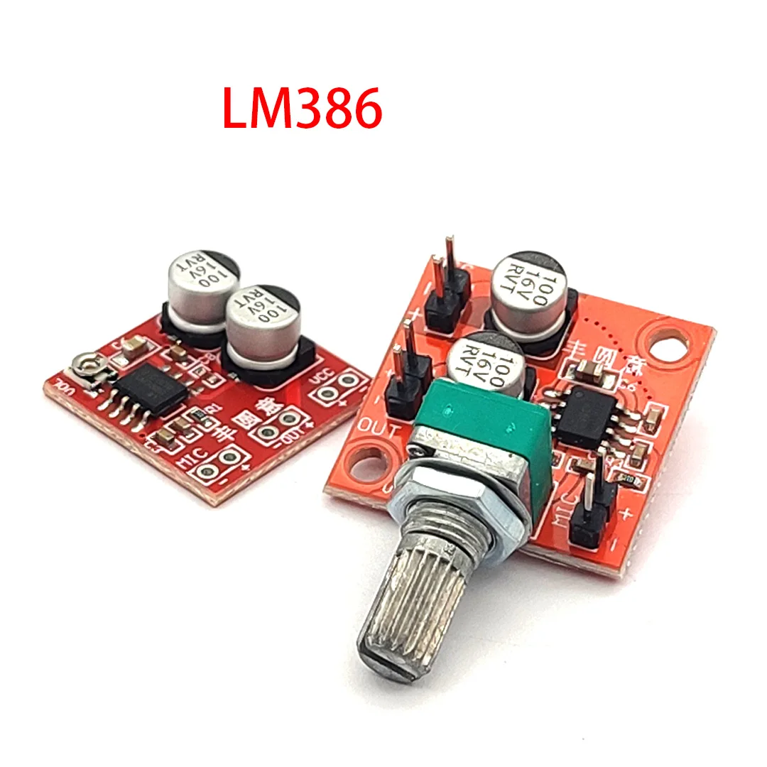 LM386 Amplifier Module LM386 Electret Microphone Amplifier Board Microphone Amplifier