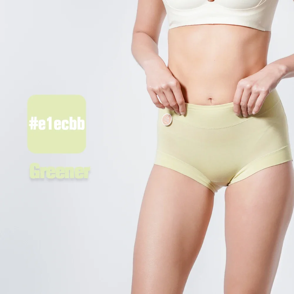 1PC Panties Womens Cotton 100% High Waist Underwear Solid Color Briefs Daily Home Boxers Breathable Female Underpants 40-100kg