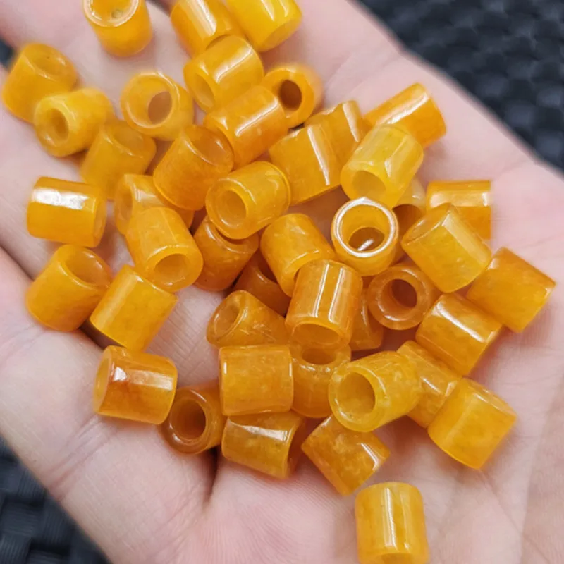 

Wholesale Quartzite Jade Big Hole Passepartout Loose Beads 20 Pieces A Pack