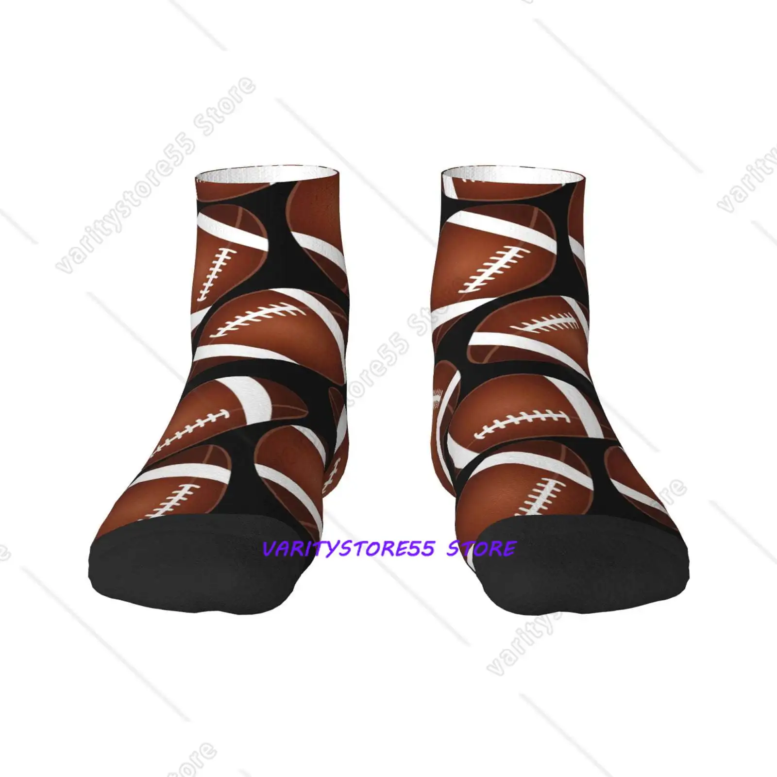 

Коричневые футбольные носки с черным узором, укороченные, с швом на мыске, хлопковые, с амортизацией, дышащие, спортивные
