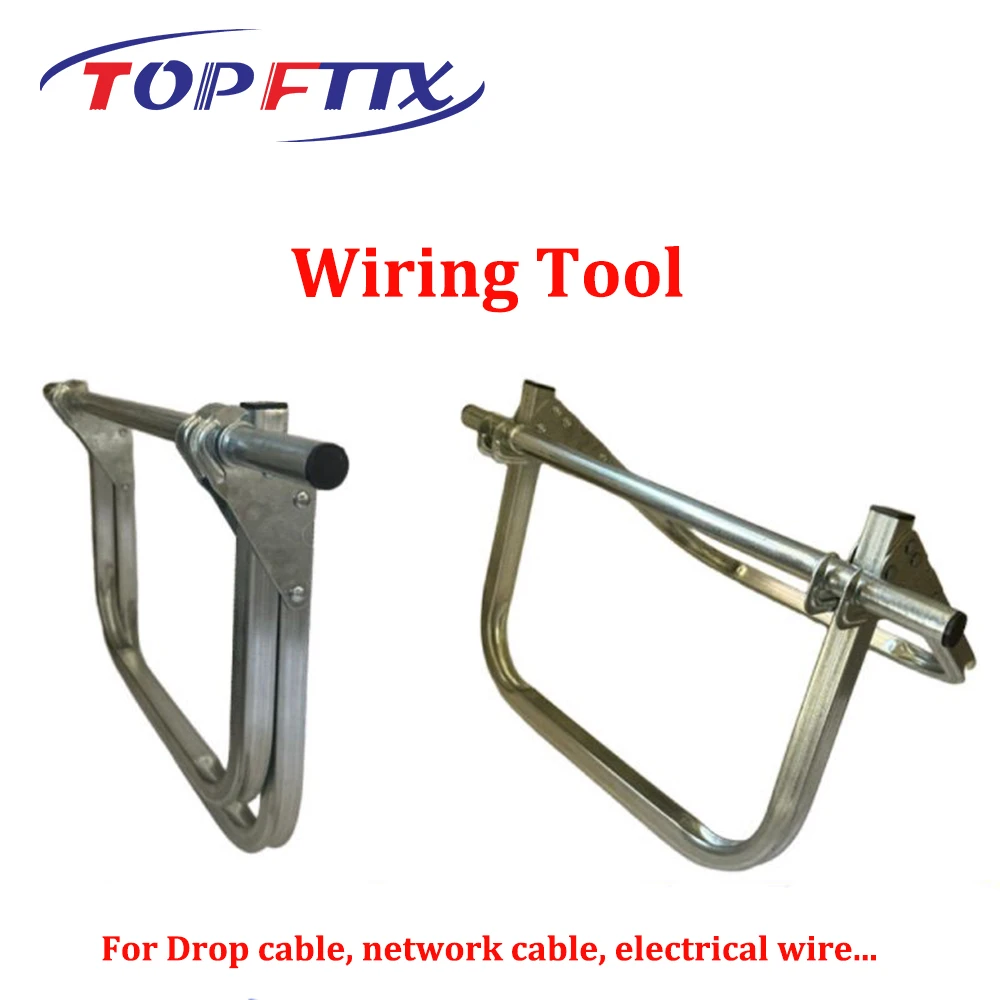 Light Weight Foldable Optical Fiber Cable Wiring Tool, 1.2mm Thick Galvanized Steel Pipe Max Load 180kg, Make Wiring Easy