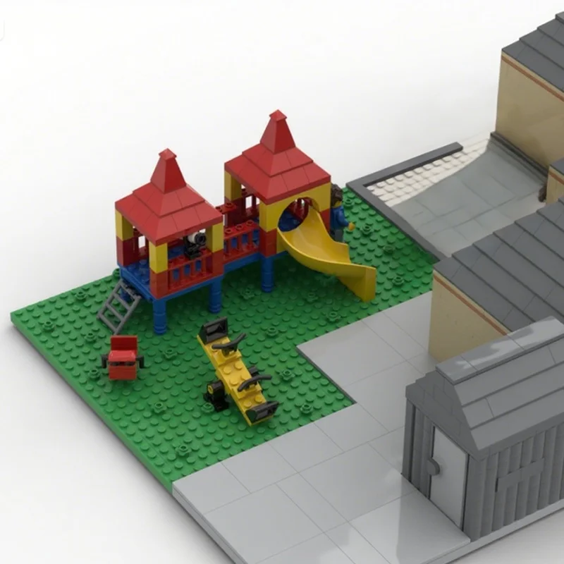 3058 قطعة MOC الرعاية النهارية مدينة نموذج اللبنات العمارة تجميع DIY بها بنفسك ألعاب إبداعية فكرة الاطفال هدايا عيد الميلاد عيد ميلاد #2