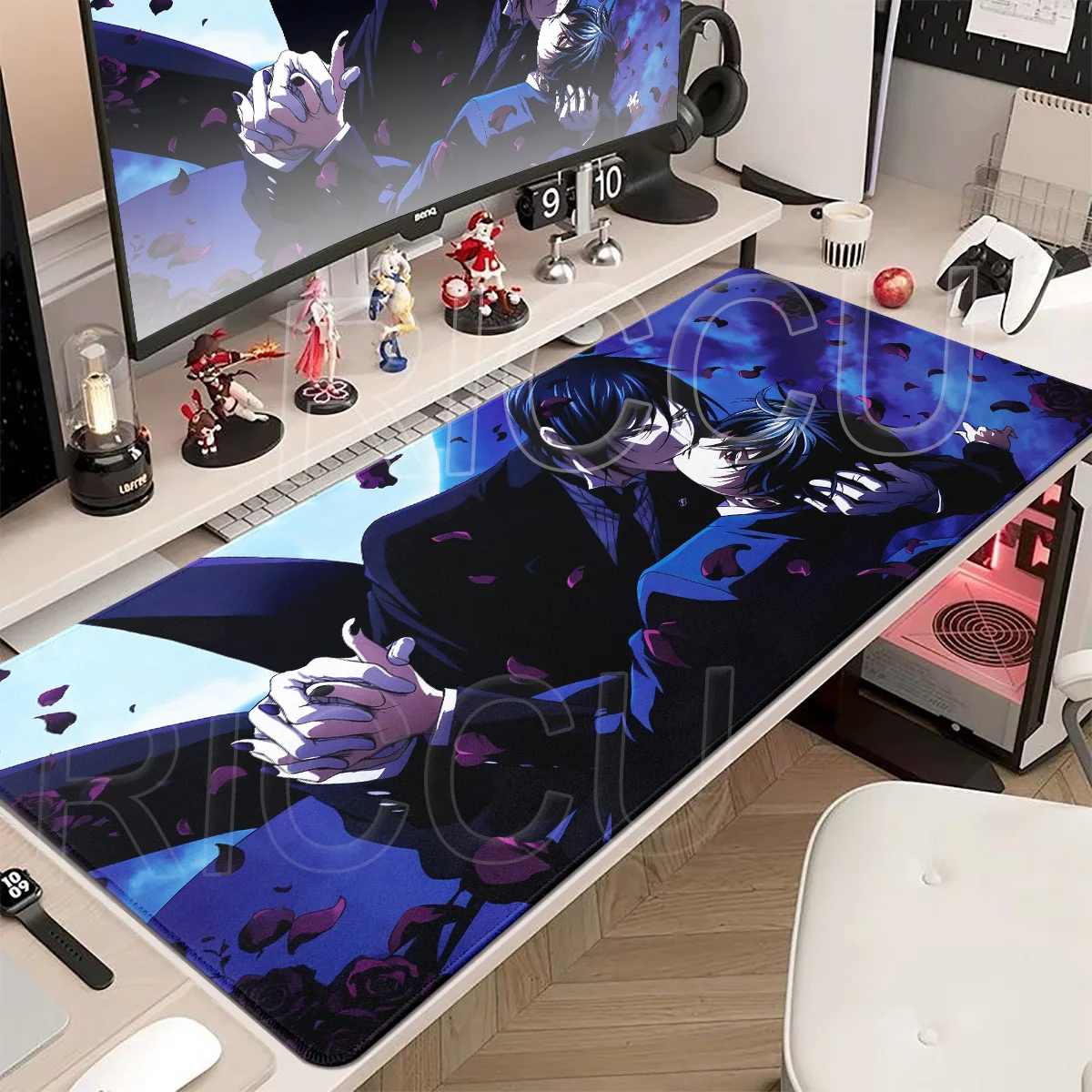 PC Black Butler Mouse Pad Game Player Computer Accessories Table Pad Laptop Keyboard Pad Large Non-Slip Carpet Anime Mousepad