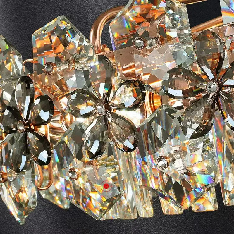 

Modern Crystal Luxury Led Ceiling Chandelier Dining Living Room Bedroom Restaurant Villa Home Decor Items Lighting Pendant Light