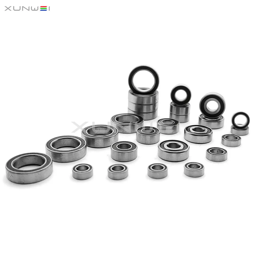 26pcs Complete Bearings Kit Chrome Steel for 1/10 Team Associated B74 B74.1 Team Kit Buggy Off-road RC Car