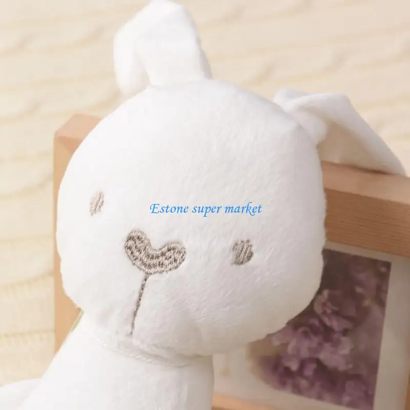 090B ぬいぐるみバニーソフトスナグルバニーベビースリープコットンウサギのおもちゃチャイルズファーストバニー人形用ナチュラルコットンピンク W