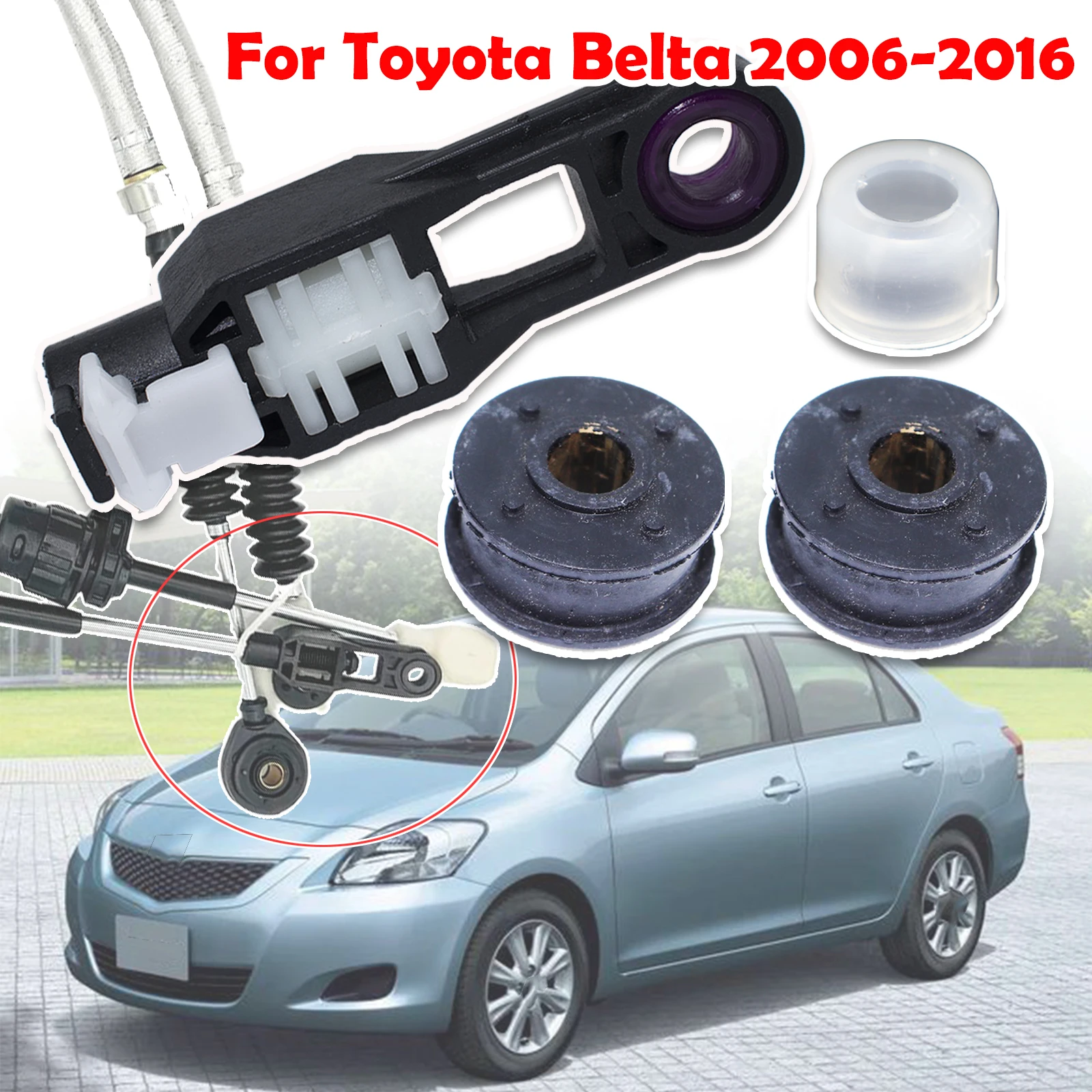 

Car Manual Gear Shift Selector Lever Linkage Cable End Rod Connector Shifter Bushing 33820-52440 For Toyota Belta 2006 - 2016