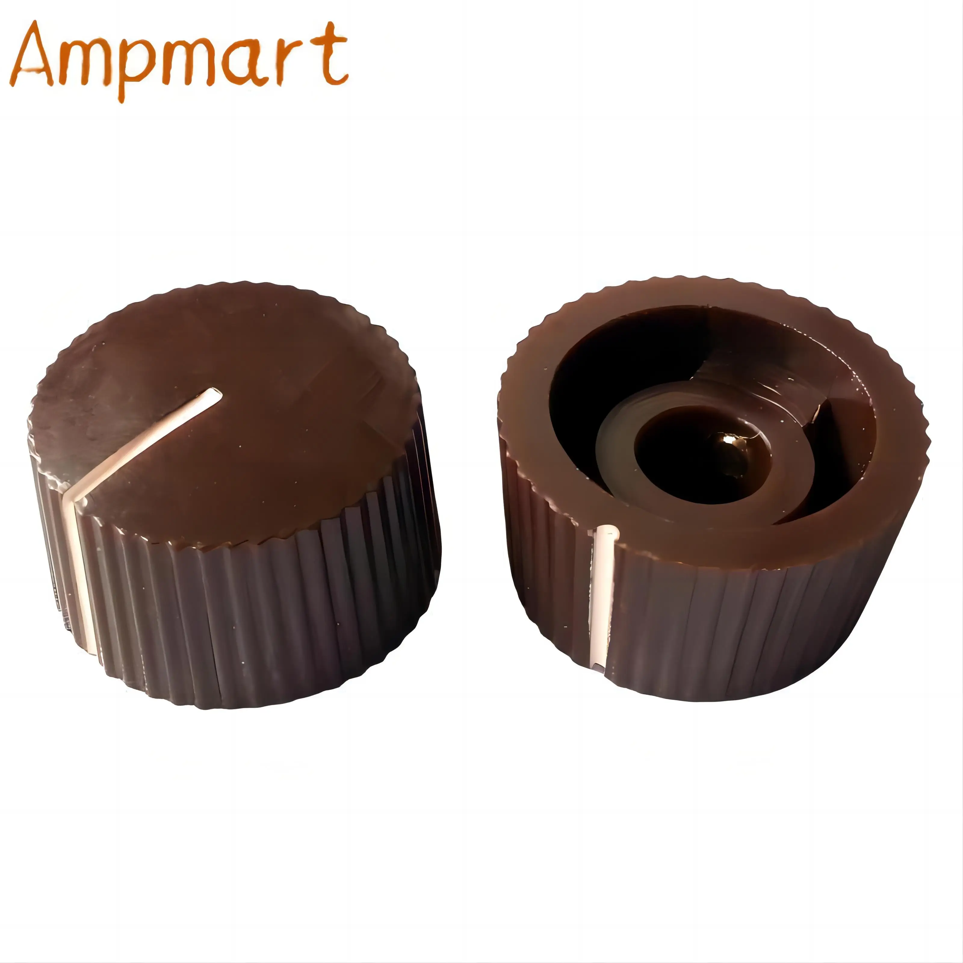 20 x 12 mm runder Kunststoffknopf, Gitarreneffektorknopf, Potentiometerschalterknopf, HiFi-Lautstärkeregler, Innenloch: 6,4 mm – Detail 8