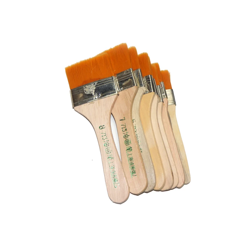 Cepillo de nailon amarillo suave para limpieza de polvo PCB, herramienta de limpieza de placa de circuito IC antiestática para retrabajo de BGA, 12MM-50MM, 1 Uds.