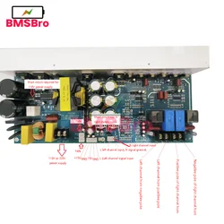 500W+500W Digital Power Amplifier Board Stereo Power Amp Board with Switching Power Supply