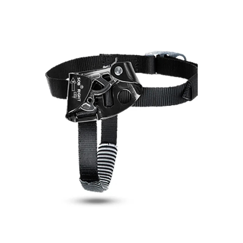 150kg Right/Left Foot Climbing Ascender Aluminium Alloy Descender Labor-saving Rope Climber Mountaineering Equipment