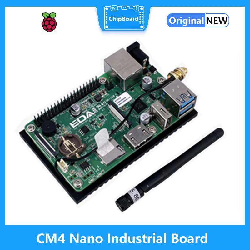 

Материнская плата Raspberry Pi CM4 Nano Industrial с четырехъядерным процессором A72 и 8G LPDDR4, поддержка Raspberry Pi OS