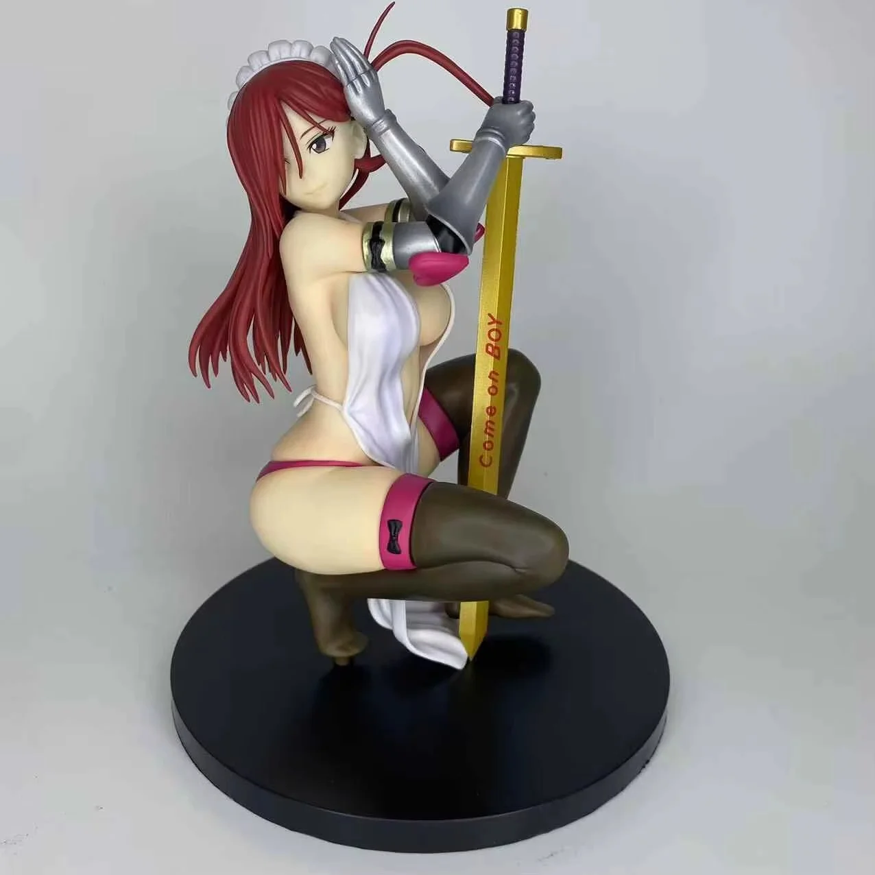 

100% аниме-фигурка: Статуэтка Элуши в позе приседа с доспехами «Хвост Гоблина», в коробке, ручная работа