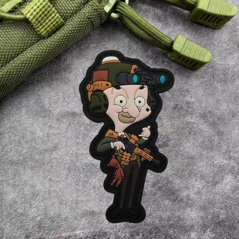 Interesting Sir Morale Patch PVC Tactical Armband Hook Badge Funny and Humorous Outdoor Backpack Hat Accessories Stickers view 5