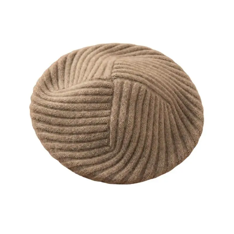 652F Breathable Winter Hat with Knit Fabric, Stretchy Ribbed Structure, Round Cold Weather for Women Outdoor Styling