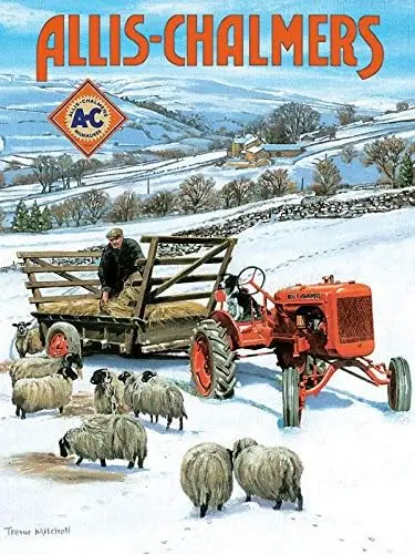 Unique Plaques Poster For Pub Cafe Man Cave Bar Wall Decor Allis Chalmers Tin Sign 8