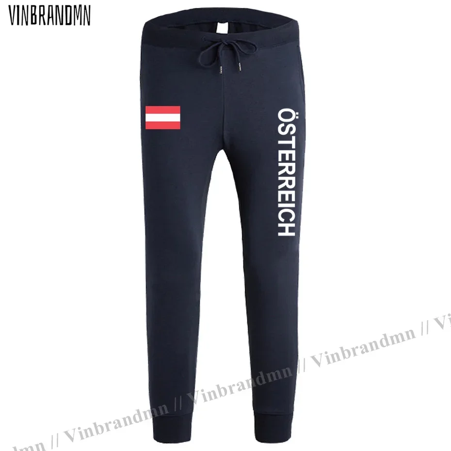 Austria Austrian AT AUT Mens Pants Joggers Jumpsuit Sweatpants Track Sweat Fitness Fleece Tactical Casual Nation Country Leggin