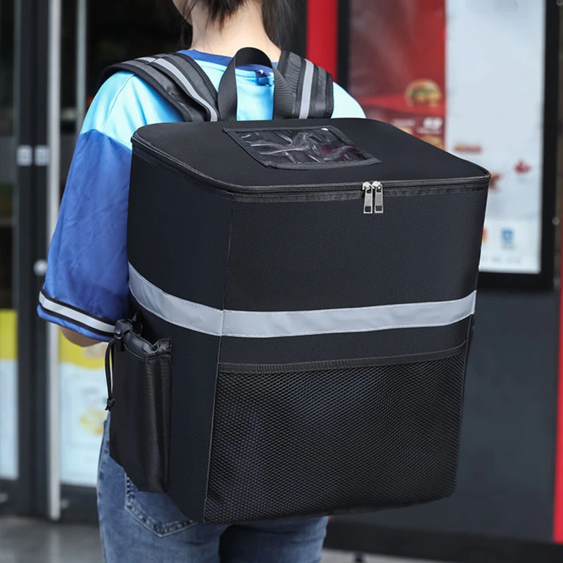 35L Extra Large Thermal Food Bag Cooler Bag Takeaway Refrigerator Box Fresh Keeping Food Delivery Backpack Insulated Cool Bag