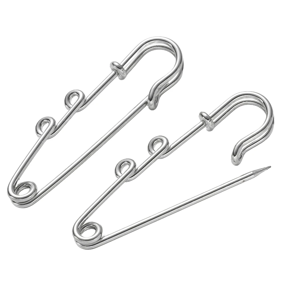 10 teile/los Sicherheitsnadeln Brosche Blank Basis 1/2/3/4/5 Ringe Anschlüsse Für DIY Handgemachten Schmuck Machen Liefert Zubehör Handwerk – Detail 5