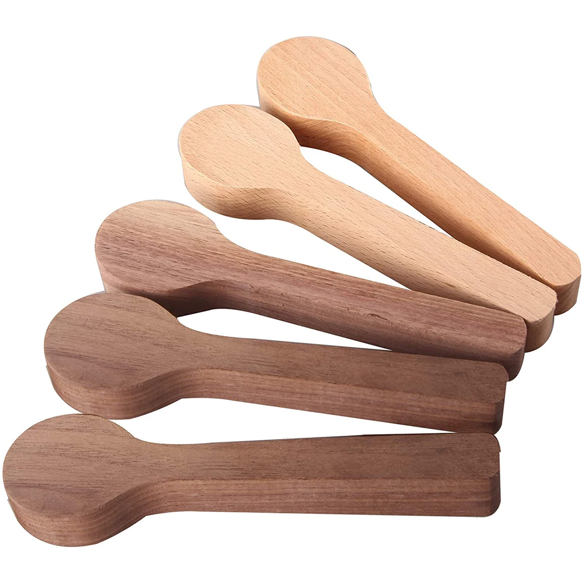 30pcs Unfinished Wood Spoon Carving Spoon Blank Kit Beech and Walnut Portable Wood Carving Tool Block DIY Christmas Gifts