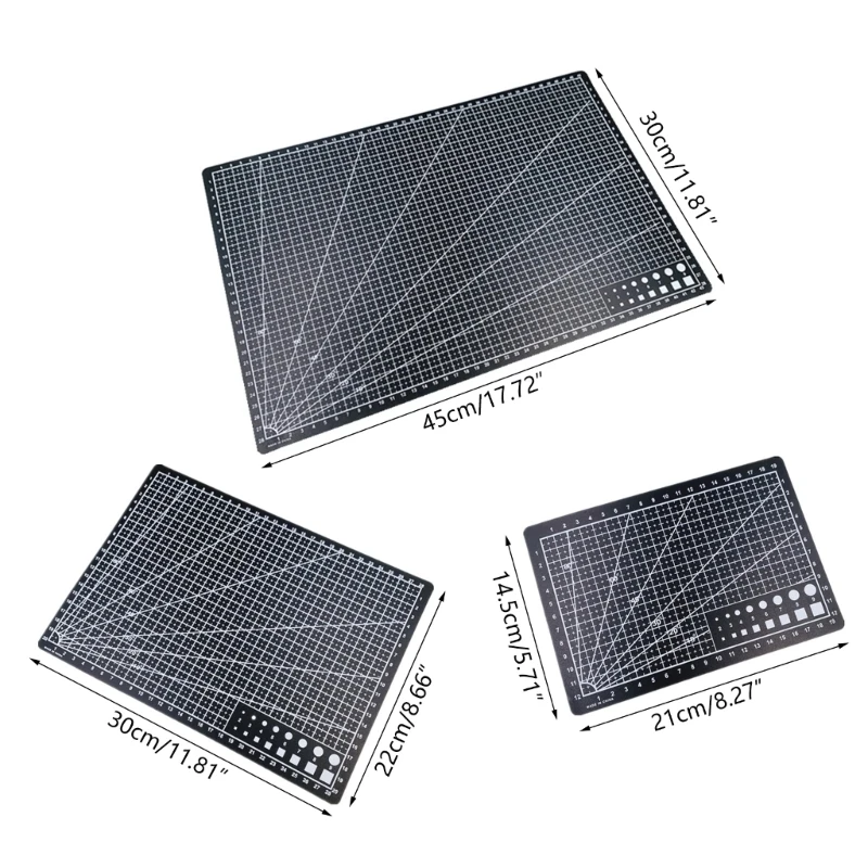 QX2B Tabla cortar artesanal doble cara para costura artesanal, tela, álbumes recortes