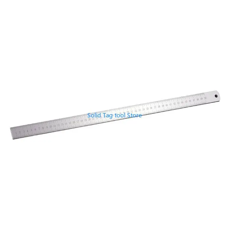 4XFD Heavy Duty Stainless Steel Ruler with Clear Measurements for Accurate Drafting