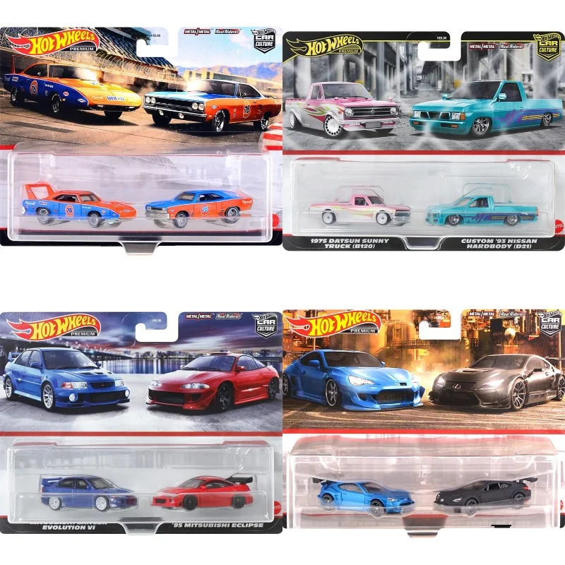 Hot Wheels Car Culture 2 Pack Nissan Skyline Static Diecast Alloy Car Models Hbl96 Collectible Toys For Friend Hobby Collection 