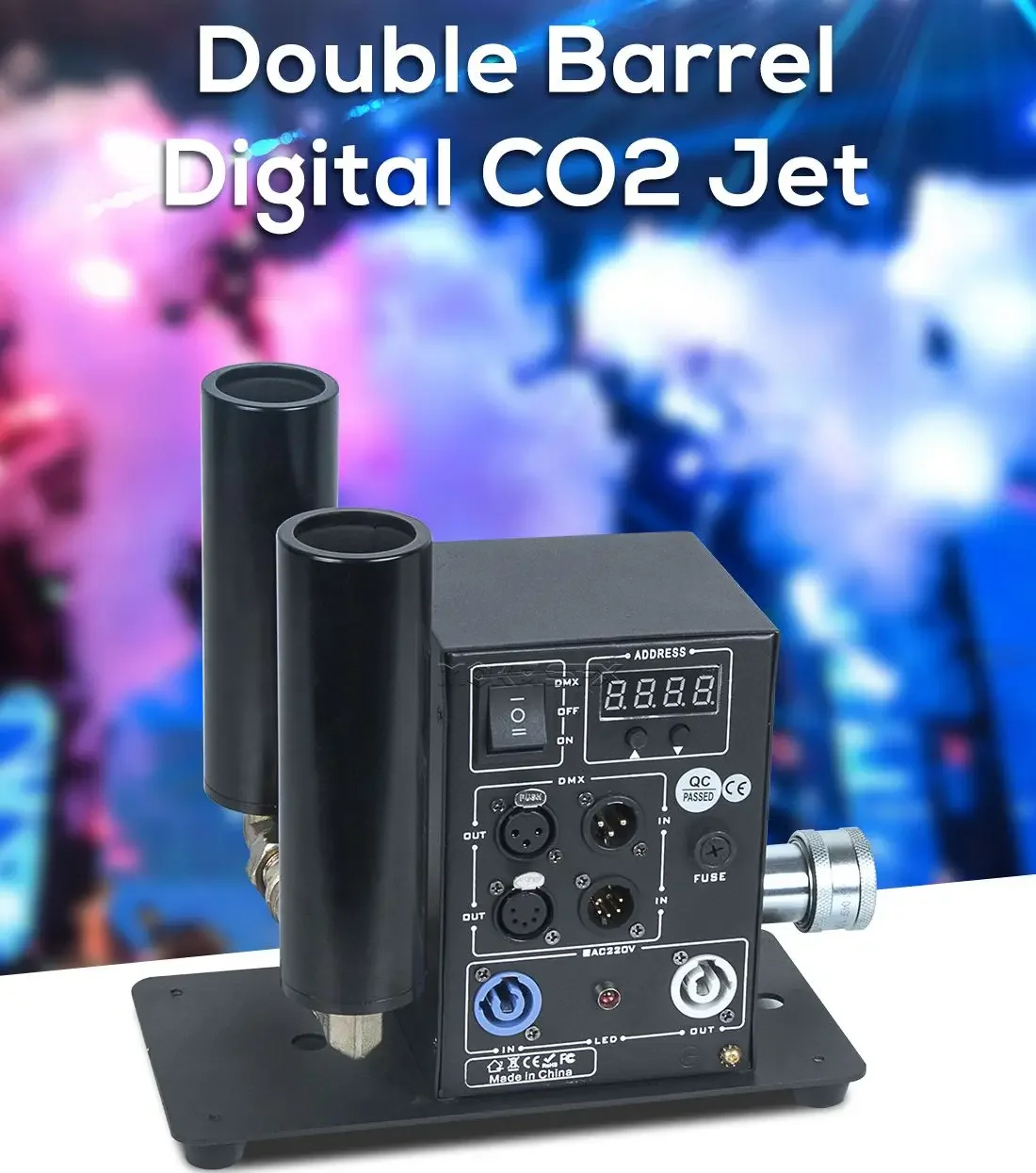 MOKA CO2 Jet Machine Single Double Pipe Stage Effect Co2 Jets Cryo Cannon DMX Jet Blasters for DJ Disco Club Dancing Hall