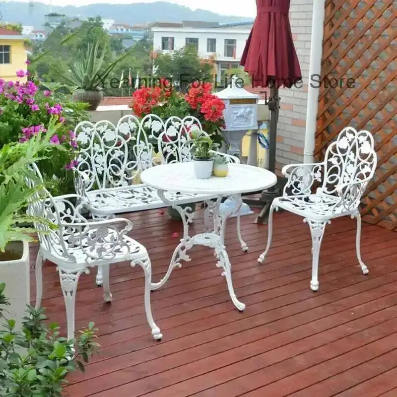 

Sets Luxury Coffee Nordic Mobile Garden Furniture Restaurant Study Table Balcony Kitchen Writing Mesas De Comedor Home Furniture