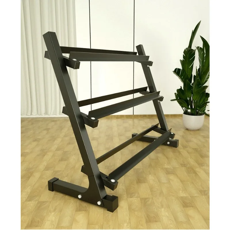 Adjustable Three-tier Dumbbell Rack Holds 8 Pairs of Dumbbells Home Gym Equipment