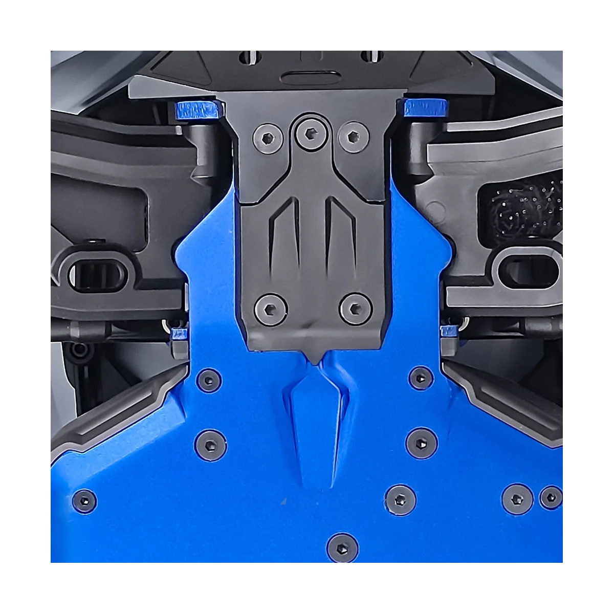 แผ่นกันชนเกราะหน้าโลหะสำหรับ Traxxas sledge 1/8 mobil RC ชิ้นส่วนอัพเกรด