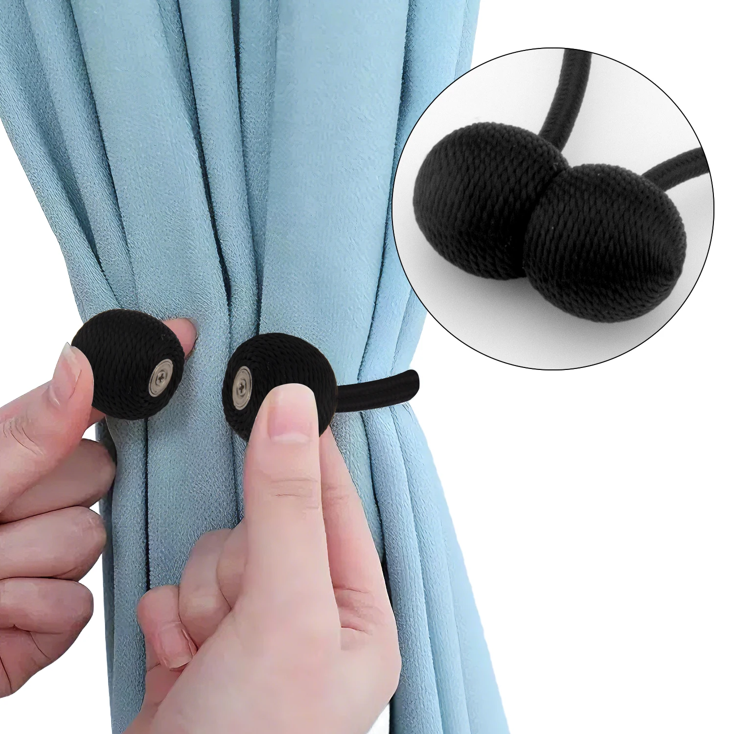 ที่รัดม่านแม่เหล็ก 1/2 ชิ้น ที - Xt Home Textiles บทวิจารณ์และราคา