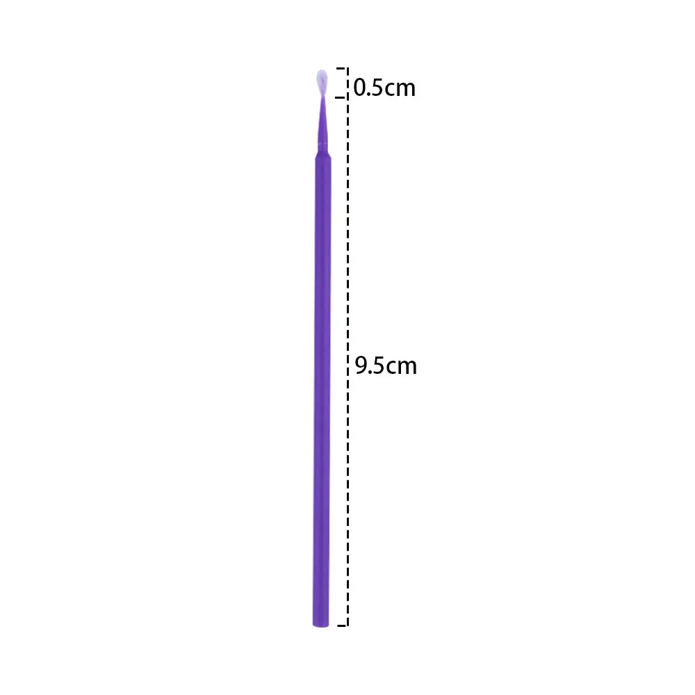 일회용 치과 마이크로 브러시, 긴 마이크로 애플리케이터 브러시, 구강 치과, 치의학 익스텐션 도구, 여성 메이크업 도구, 100 개/봉지