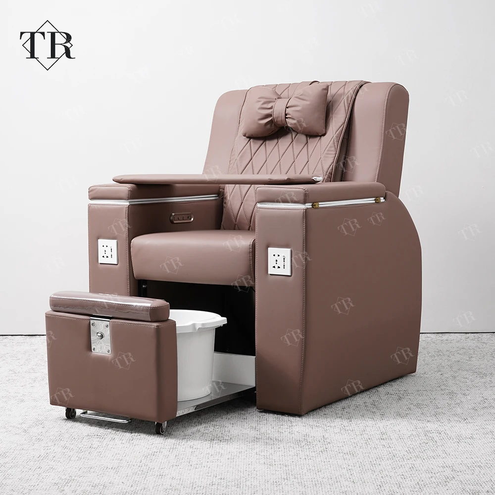 

2026 Electric Pedicure Chair Recliner Plumbless Pipeless Foot Spa Massage Armchair Nail Table Manicure Silla De Pedicura