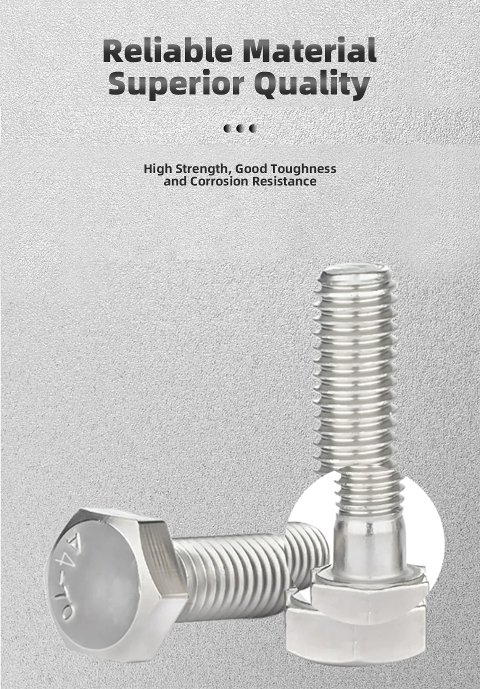 DIN931 316 Edelstahl Sechskantschrauben mit Halbgewinde, Sechskantkopfschrauben M6 M8 M10 M12 M14 M16 Befestigungselemente – Detail 6