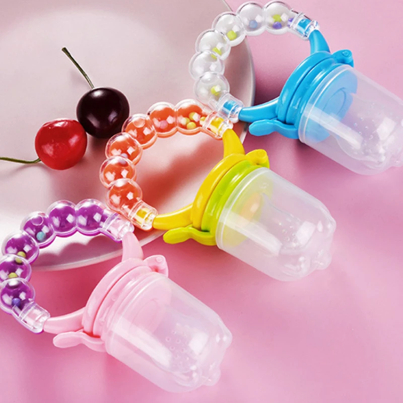 Baby Pacifier Fruit Feeder Baby Silicone Mesh Bag Pacifier Nursing Toddler Baby Food Feeding Spoon Juice Extractor BPA Free