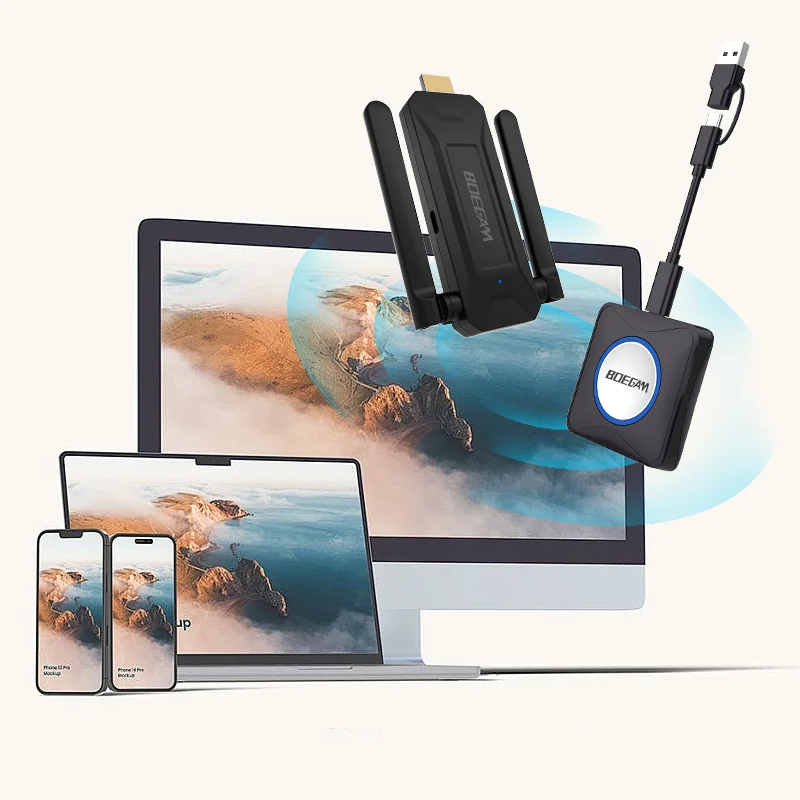 4K 60Hz Wireless Presentation System BYOD Screen Mirroring Receiver & Transmitter For Meeting Rooms Classrooms And Collaboration
